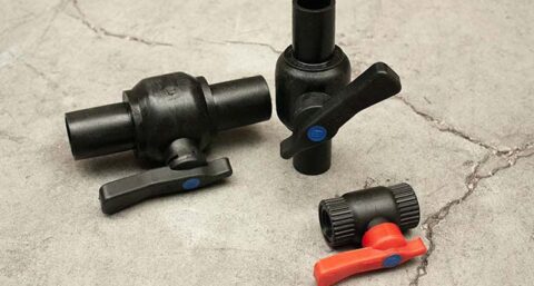 Nieuwe serie kunststof kogelafsluiters en koppelingen