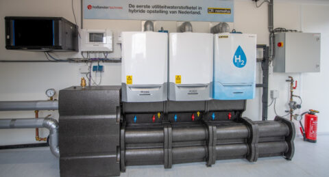 Eerste 100% waterstofketel voor de utiliteitsmarkt in bedrijf