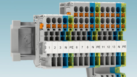 Eenvoudige aansluiting van schakelkasten met Push-X en Combi-insteekzone